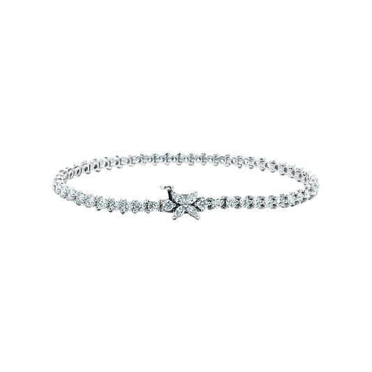 Tiffany Victoria Brazalete Tennis Platinum & Diamonds