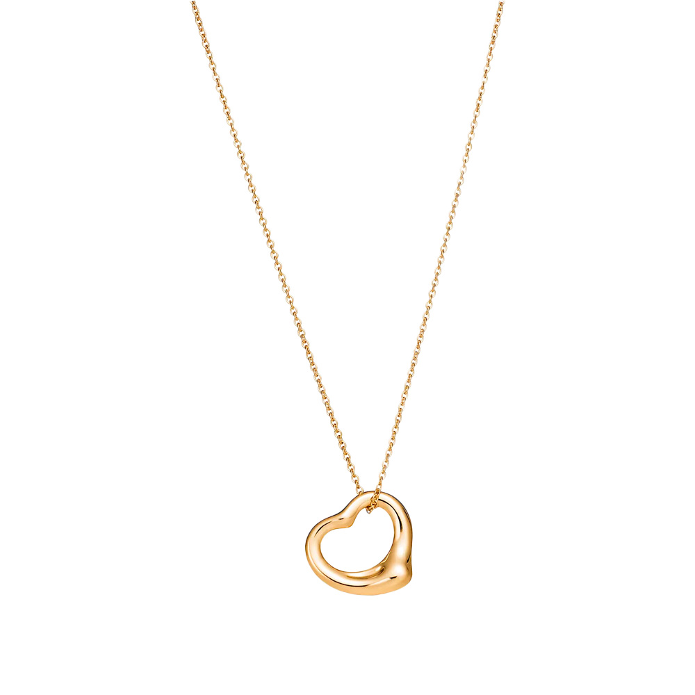 Elsa Peretti Colgante Open Heart 16mm Yellow Gold