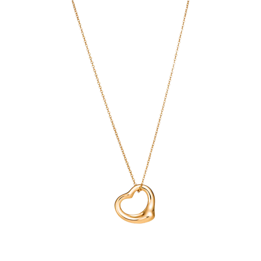 Elsa Peretti Colgante Open Heart 16mm Yellow Gold