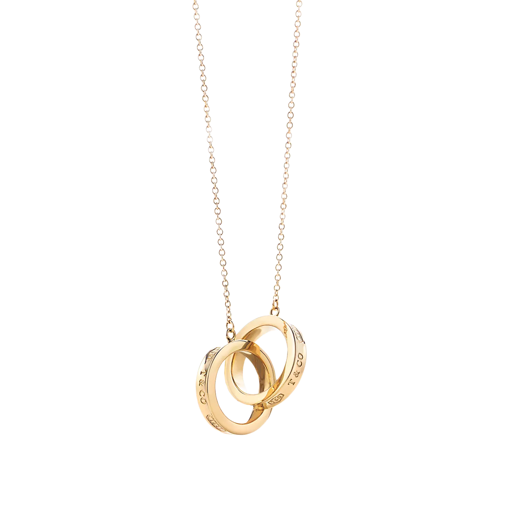 Tiffany 1837 Colgante Interlocking Cicles Small Yellow Gold