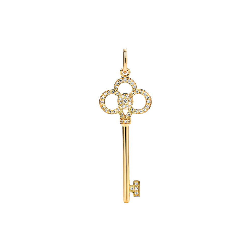 Tiffany Keys Colgante Crown Key Yellow Gold