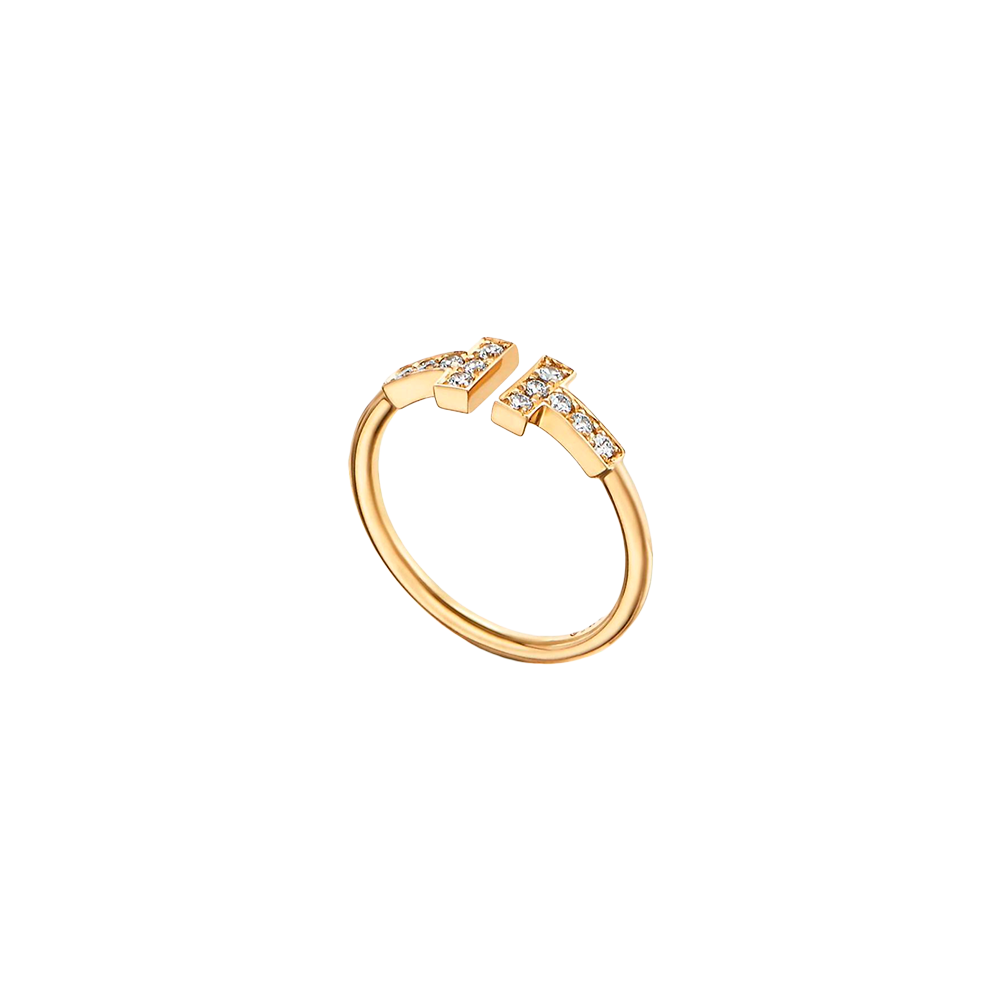 Tiffany T Anillo Wire Yellow Gold & Diamonds