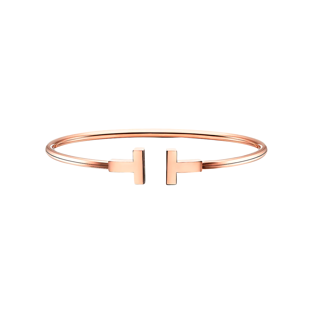 Tiffany T Brazalete Wire Rose Gold