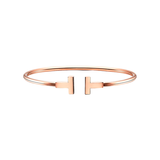 Tiffany T Brazalete Wire Rose Gold