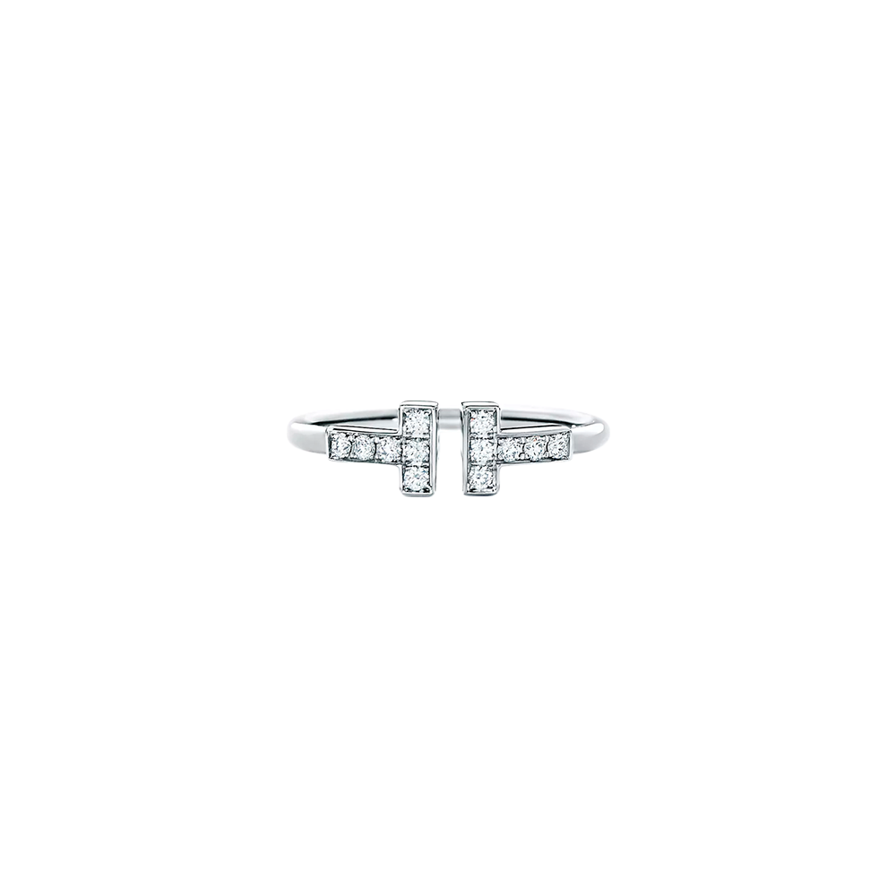 Tiffany T Anillo Wire White Gold & Diamonds