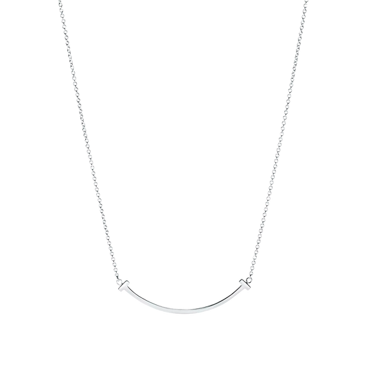 Tiffany T Colgante Smile White Gold