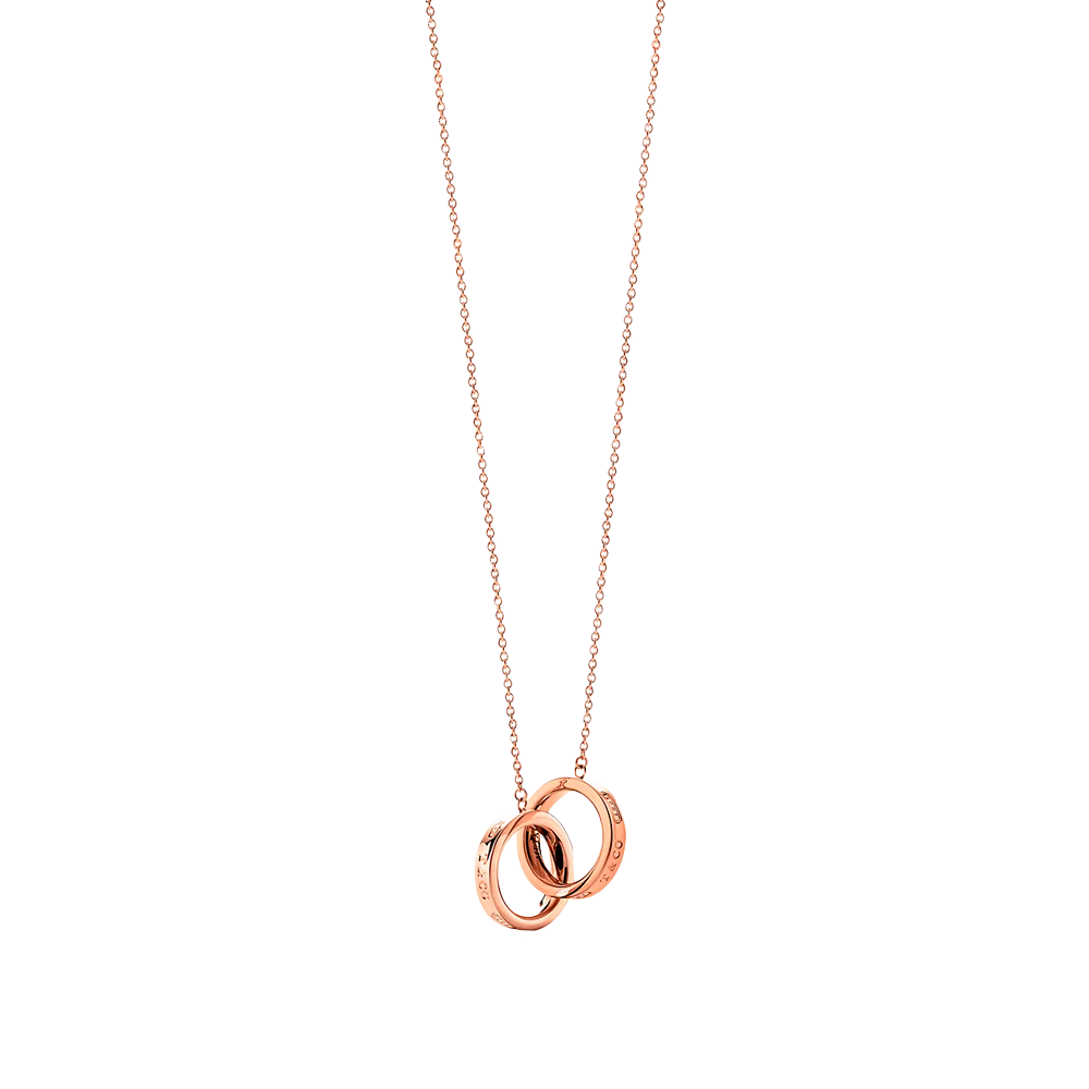 Tiffany 1837 Colgante Interlocking Circles Small Rose Gold