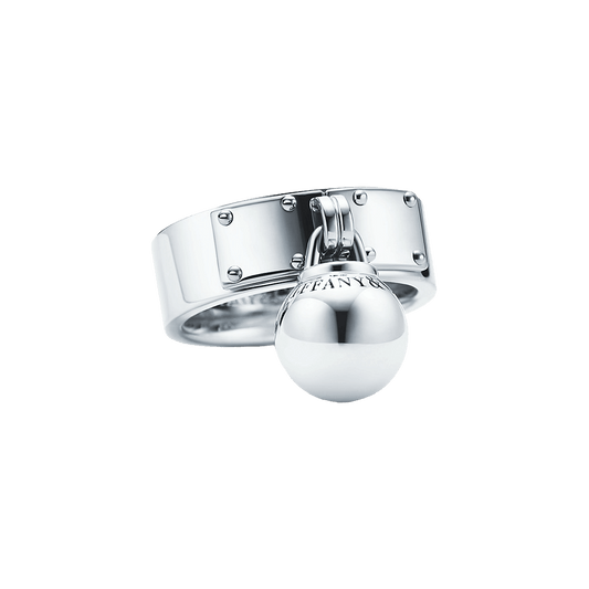 Tiffany HardWear Anillo Ball Charm Silver