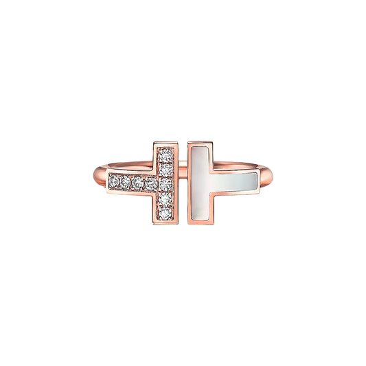 Tiffany T Anillo Wire Rose Gold & Diamonds