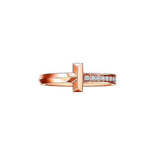 Tiffany T Anillo T1 Rose Gold & Diamonds