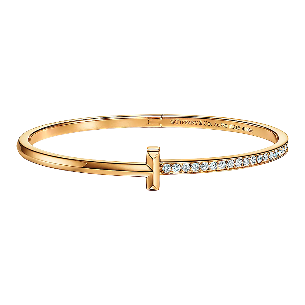 Tiffany T Brazalete T1 Yellow Gold & Diamonds