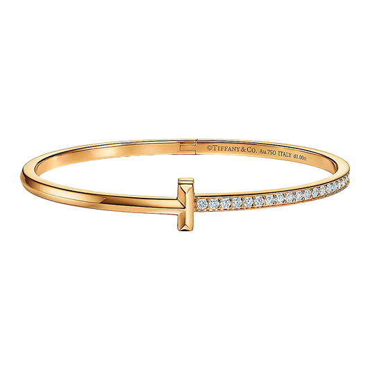 Tiffany T Brazalete T1 Yellow Gold & Diamonds