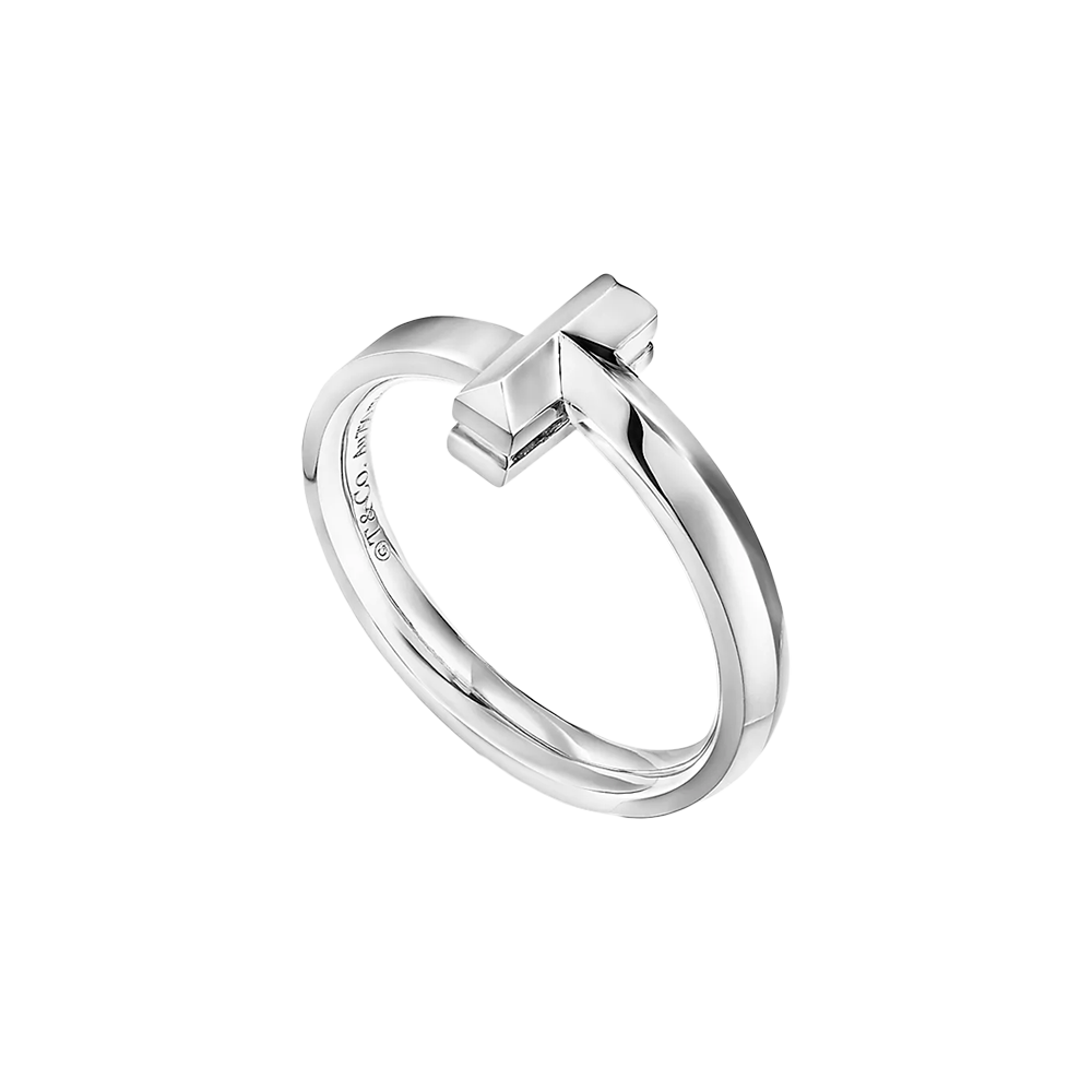 Tiffany T Anillo T1 White Gold