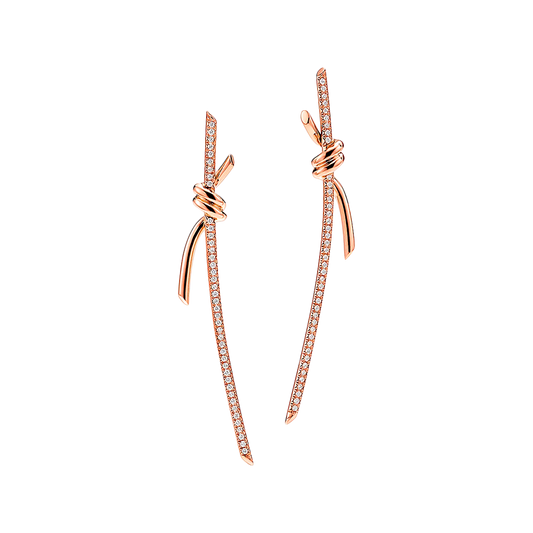 Tiffany Knot Pendientes Colgantes