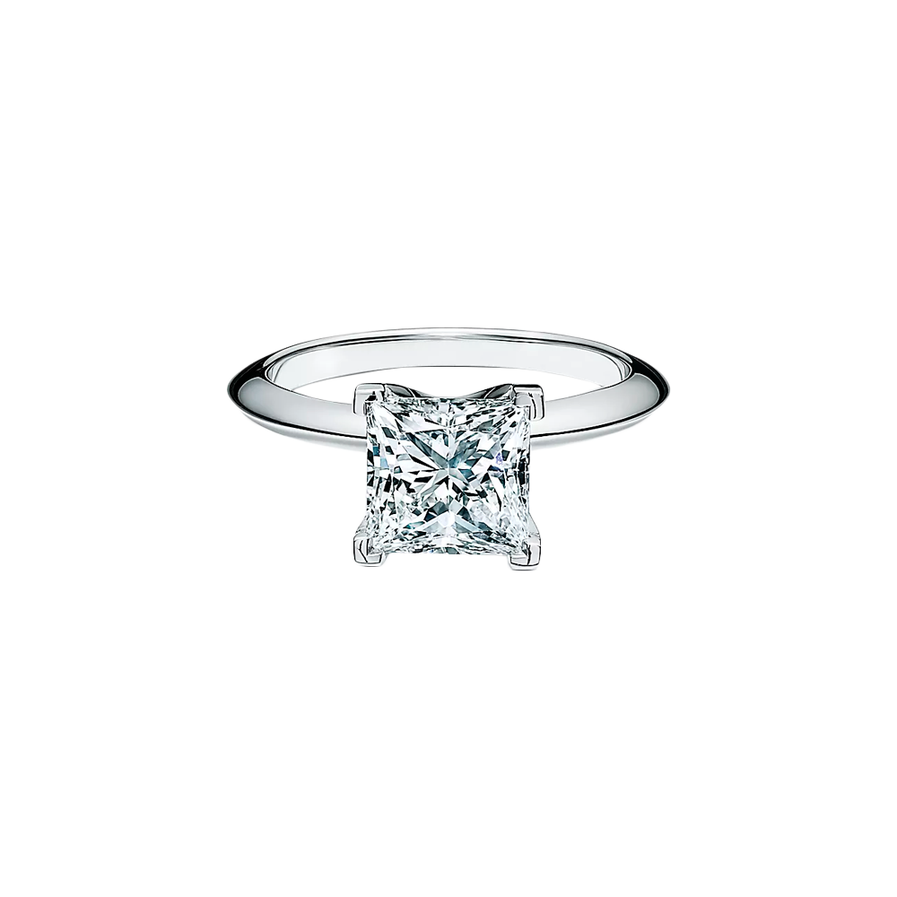 Tiffany Princess Cut Anillo de Compromiso Platinum