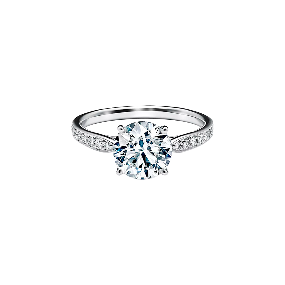 Tiffany Harmony Anillo de Compromiso Platinum & Diamonds