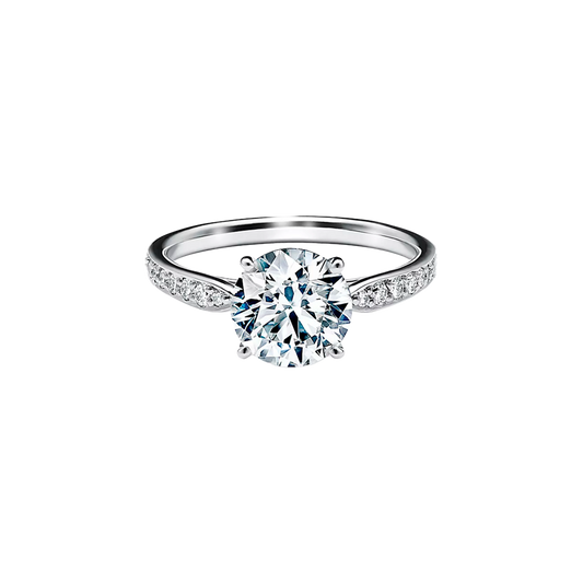 Tiffany Harmony Anillo de Compromiso Platinum & Diamonds