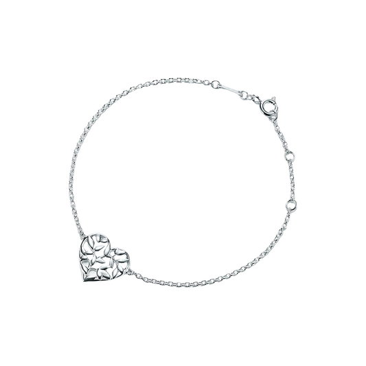 Paloma Piccaso Brazalete Olive Leaf Heart Silver