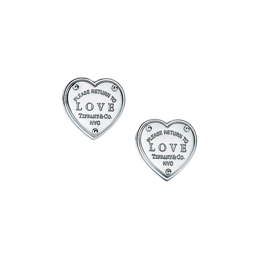 Return To Tiffany Pendientes Love Silver