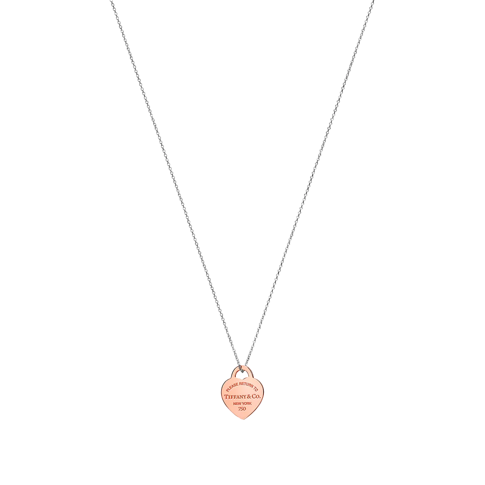 Return to Tiffany Colgante Heart Tag Rose Gold