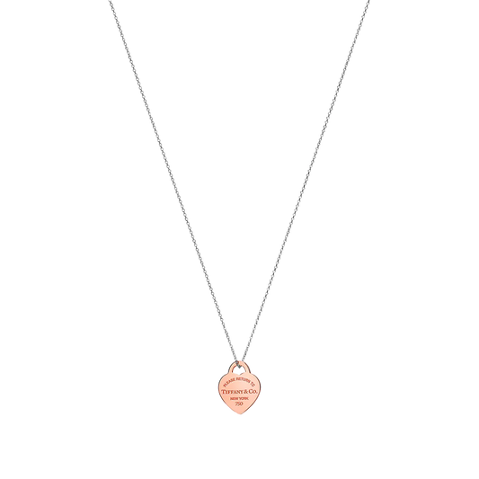 Return to Tiffany Colgante Heart Tag Rose Gold